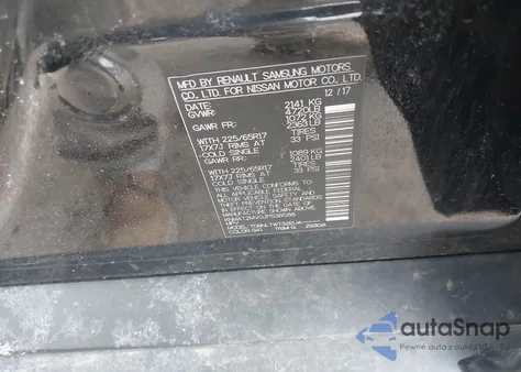 2018 Nissan Rogue Sv from USA, damaged, VIN KNMAT2MV0JP538588